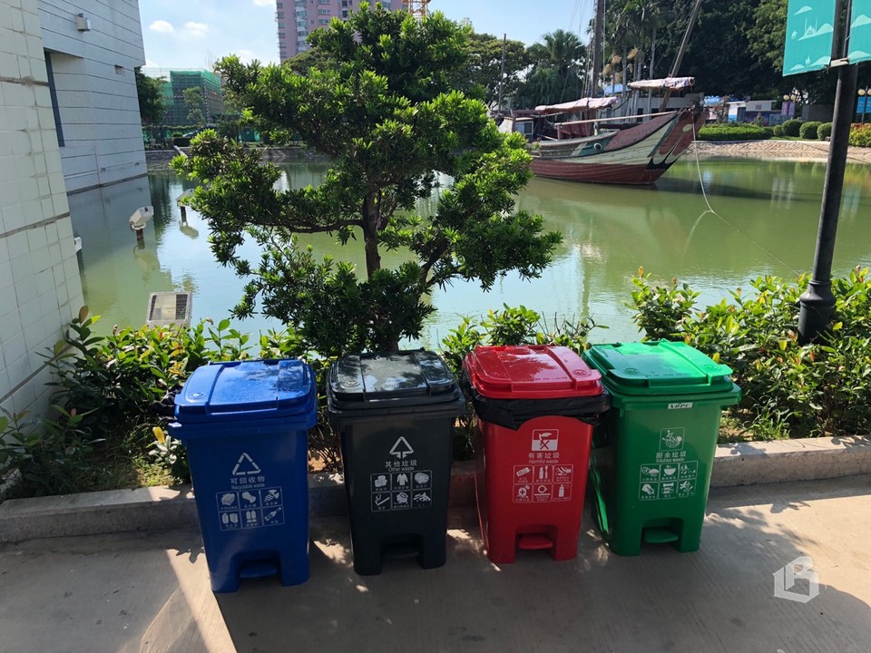 Везде в КНР – раздельный сбор мусора