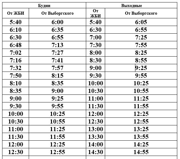 Расписание автобуса 135 советский выборг