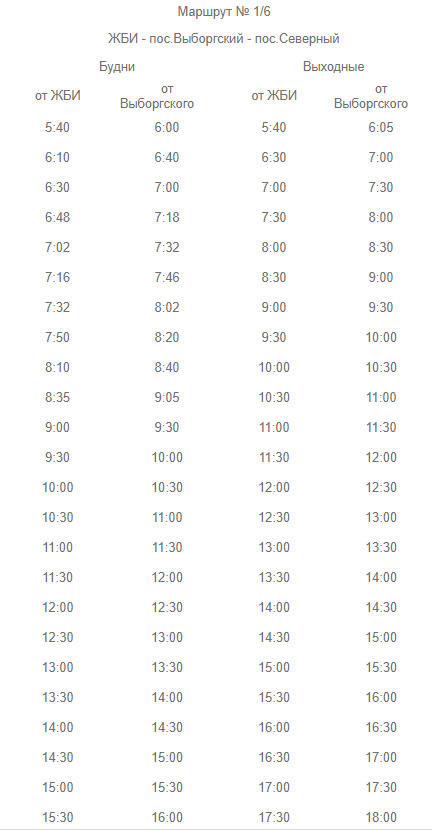 Автобус 1 6 расписание на сегодня выборг. Расписание автобусов 1 6 Выборг 1-6 новое. Расписание автобусов Выборг 1/6. 6 Автобус маршрут Выборг расписание. Автобус 1/6 Выборг.