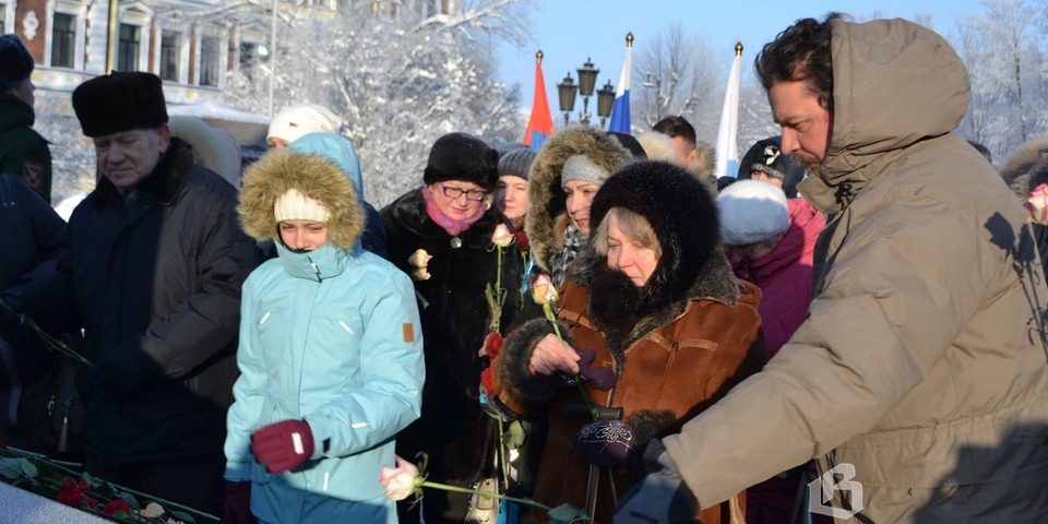 В Выборге прошла акция посвященная  75-летию снятия блокады Ленинграда