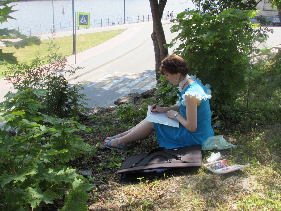 В Выборге очередной десант художников