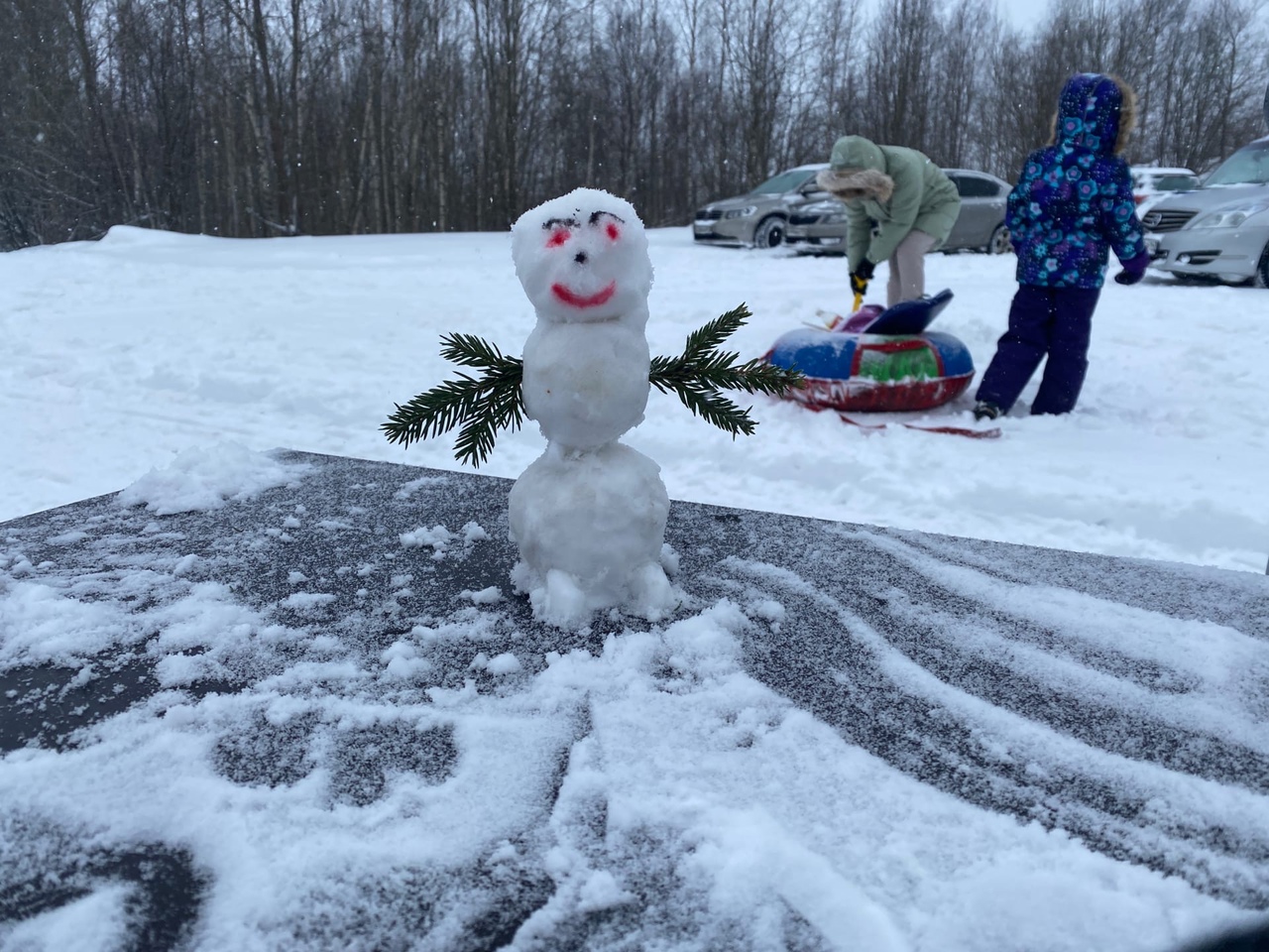 В Выборге прошел ежегодный конкурс на лучшего снеговика