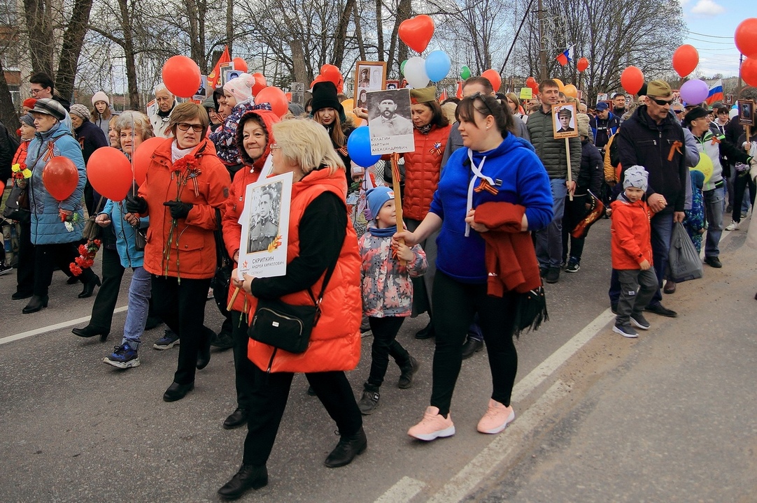 Жители Каменногорска стали участниками Марша Победы