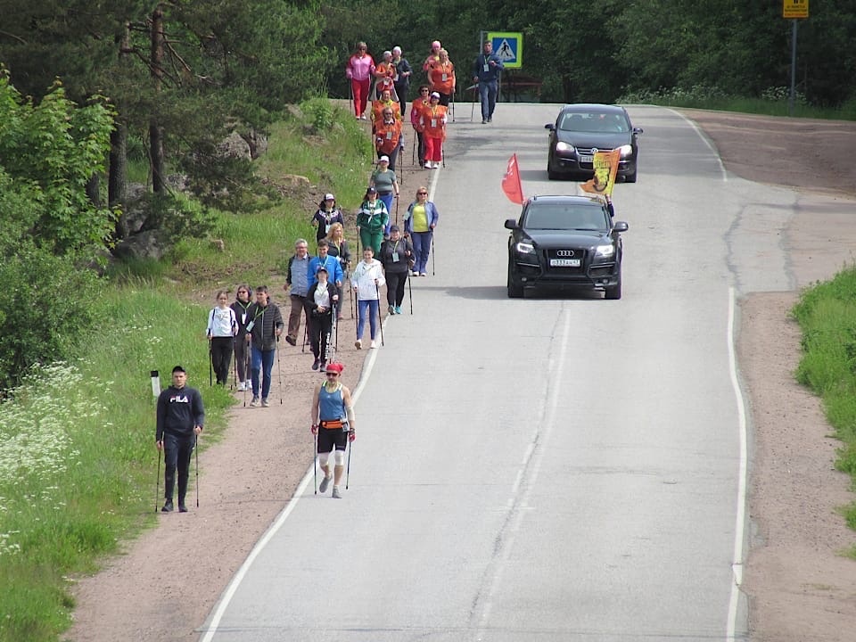 Скандинавской ходьбой в честь боев за Выборг 