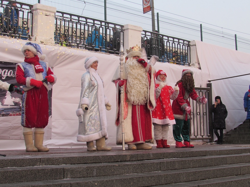В Выборге - поезд Деда Мороза