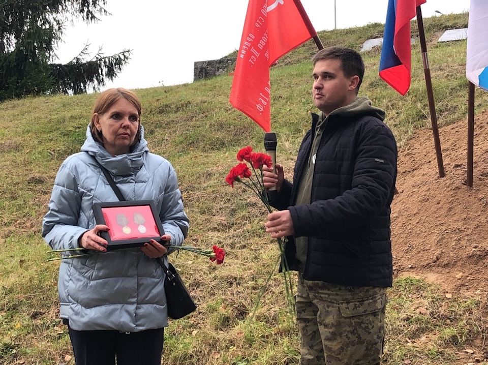 Под Выборгом предали земле останки красноармейцев, погибших в 1944-м