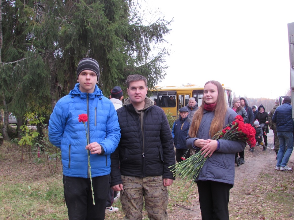 Под Выборгом предали земле останки красноармейцев, погибших в 1944-м