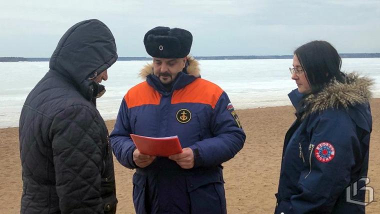 Инспекторы местного отдела ГИМС выявляют нарушителей запрета выхода на лёд