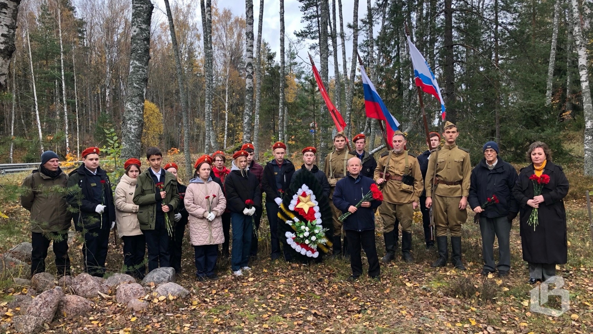 Под Выборгом предали земле останки ещё 33 красноармейцев 