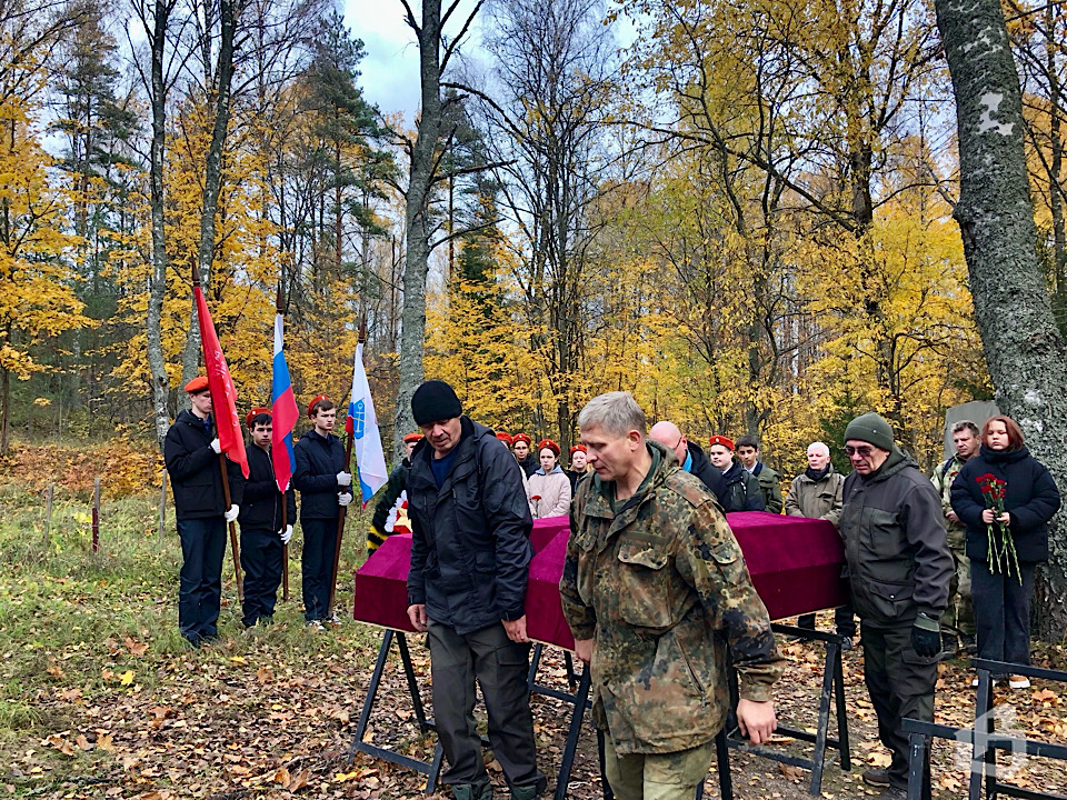 Под Выборгом предали земле останки ещё 33 красноармейцев 