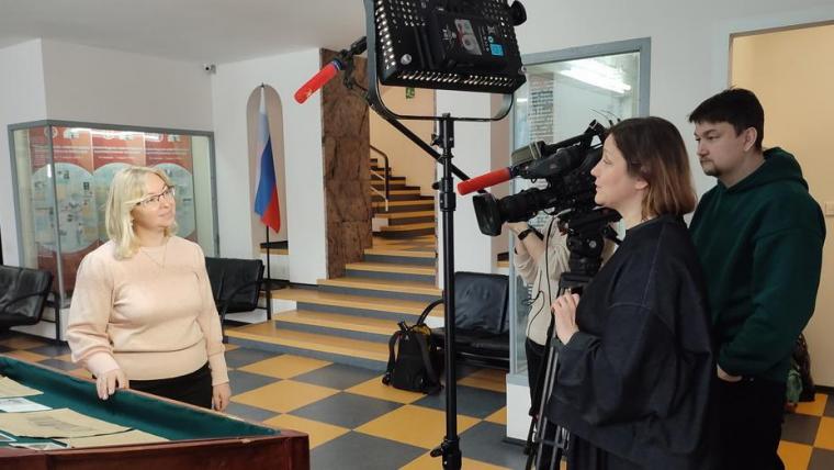 Ленинградский областной архив посетила съемочная группа телеканала «Культура»