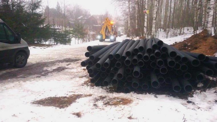 В Цвелодубово Выборгского района приступили к обустройству новых сетей