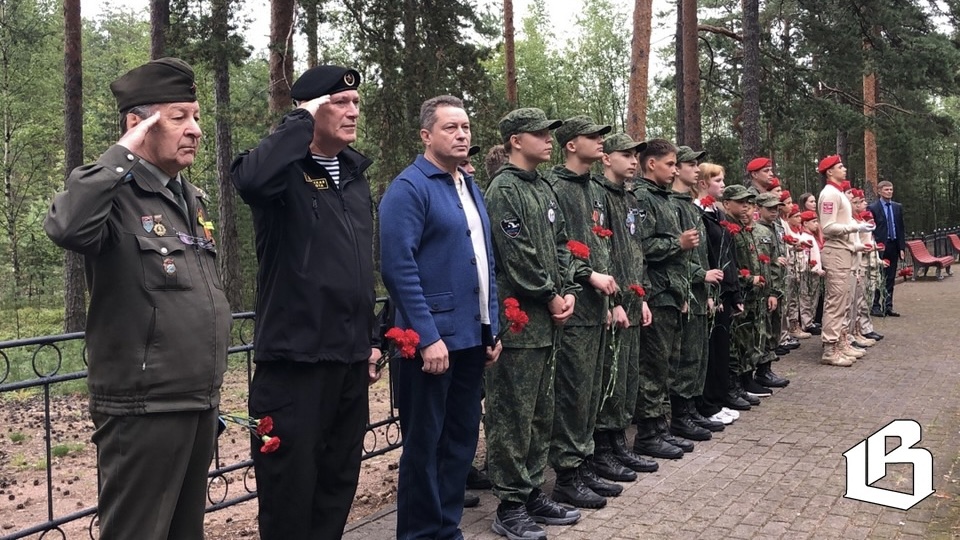 Под Выборгом преданы земле останки красноармейцев, погибших на острове Игривом