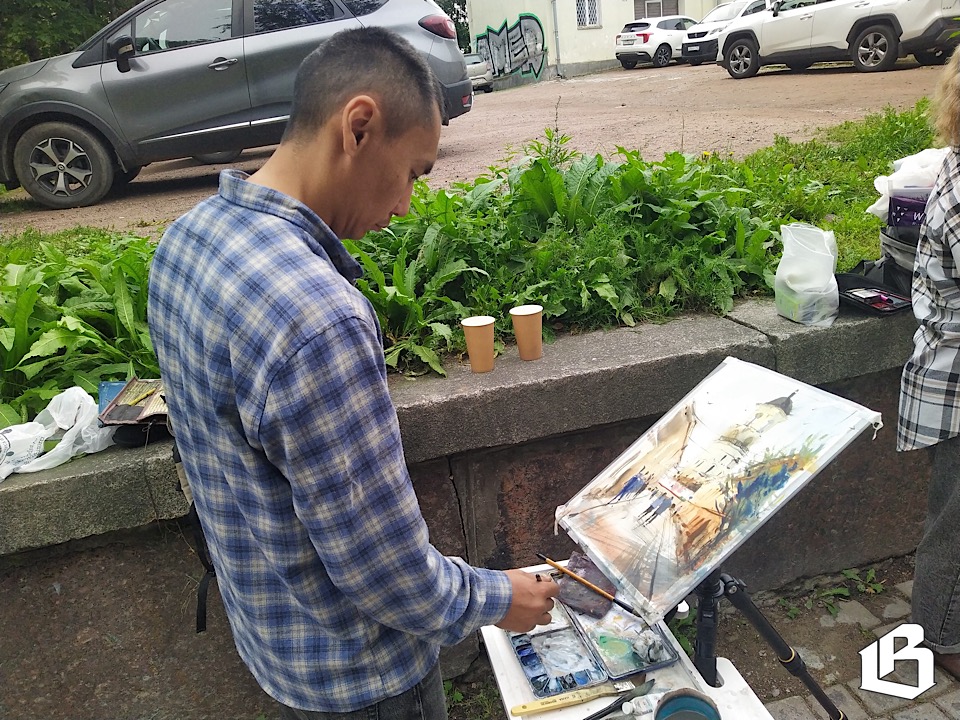 Москвичи рисуют Выборг