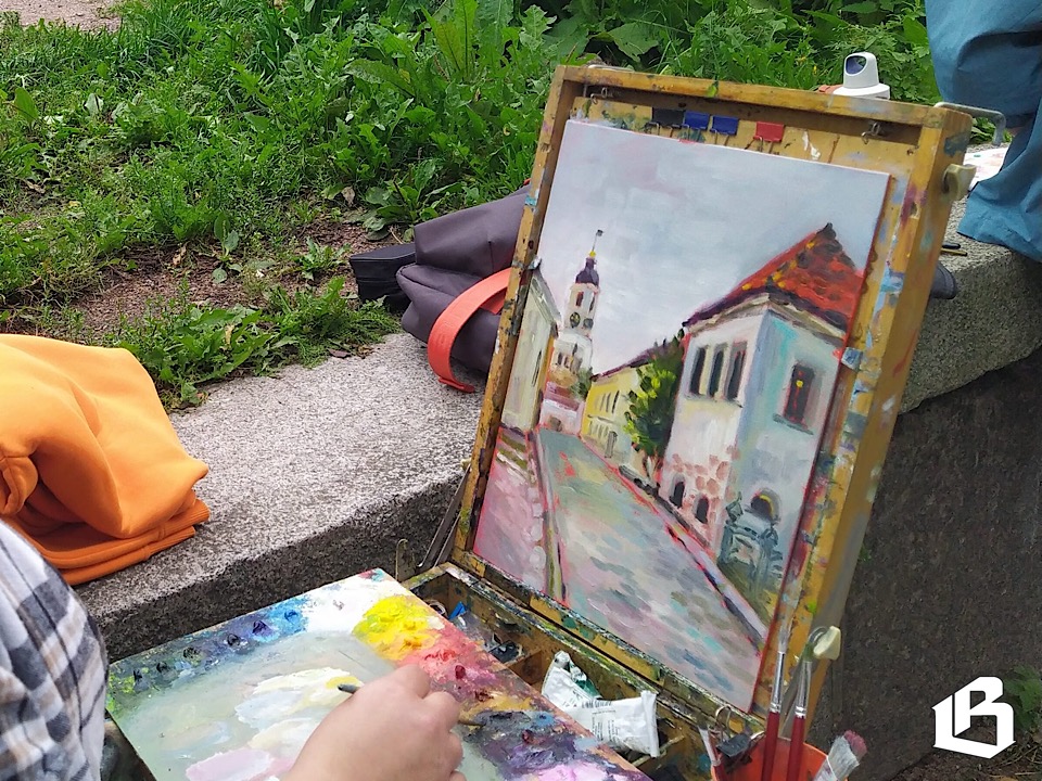 Москвичи рисуют Выборг