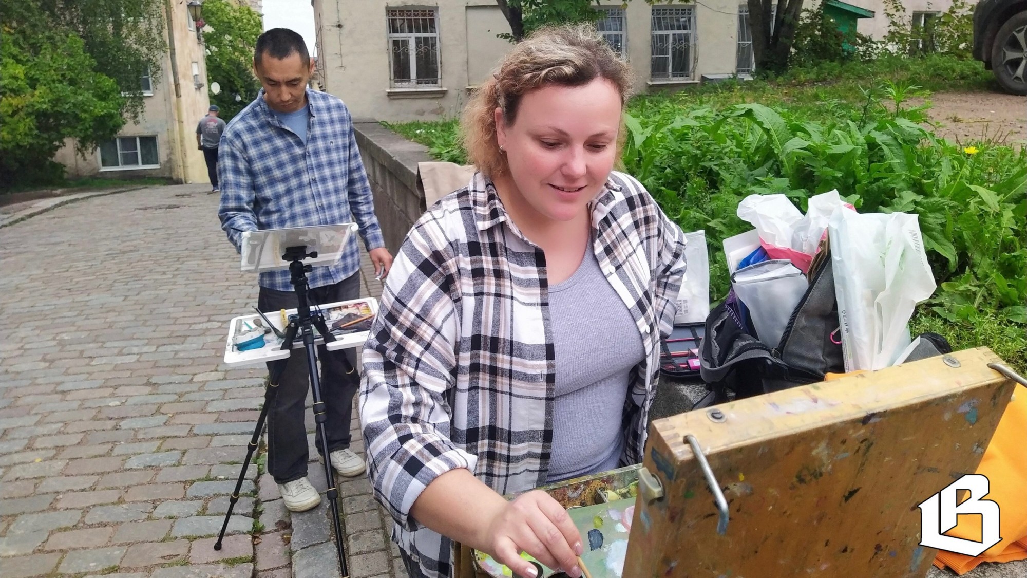 Москвичи рисуют Выборг