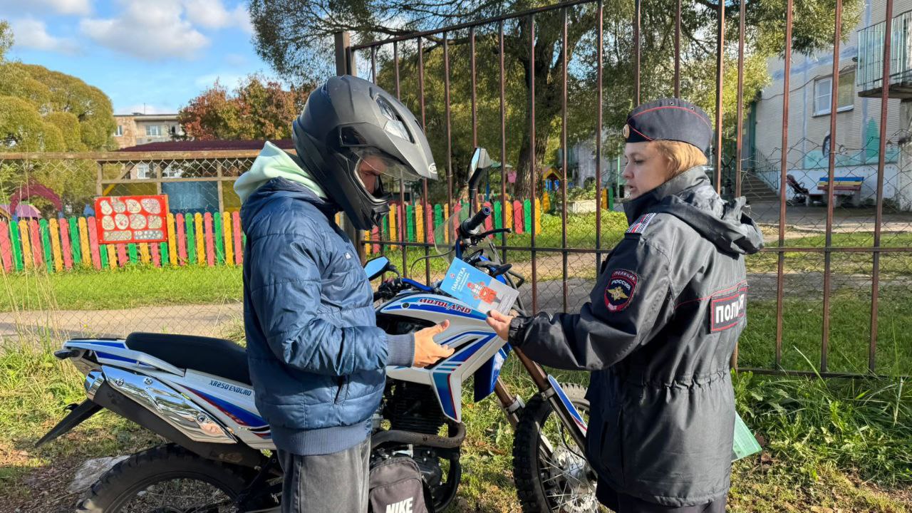 В Выборгcком районе за систематические нарушения задержан и наказан малолетний байкер