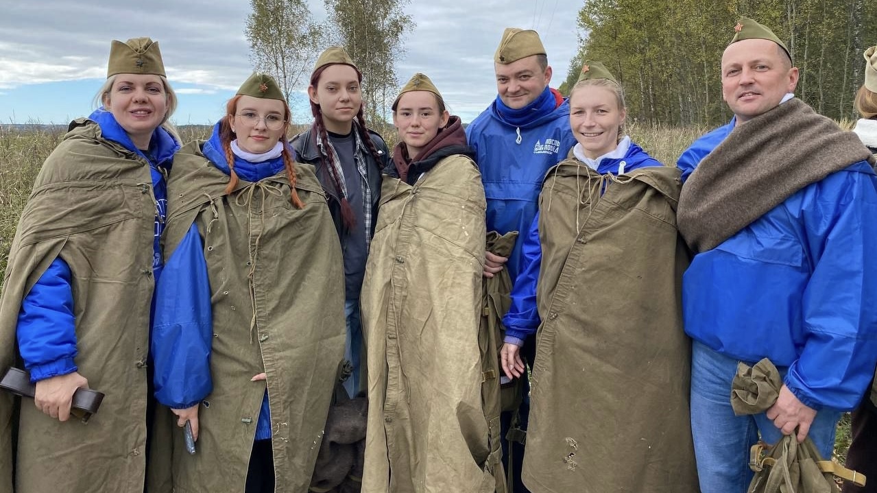 В рамках слёта послов Победы житель Выборга поучаствовал в уроке живой истории