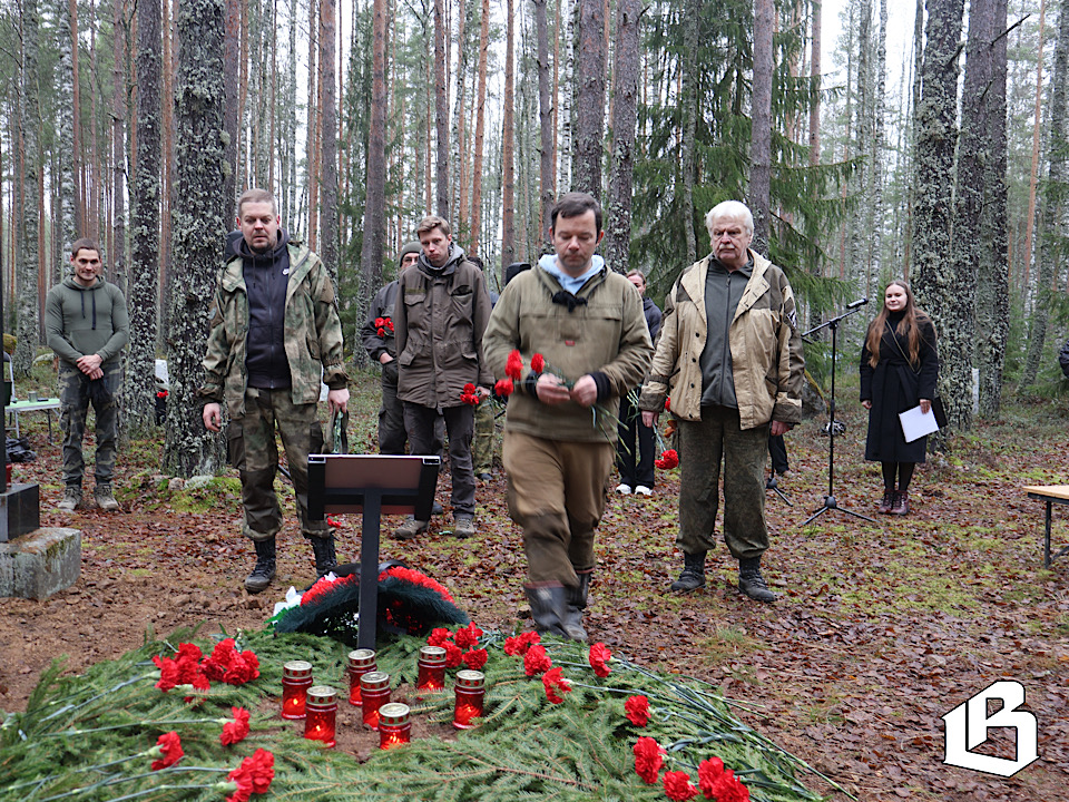 Под Выборгом предали земле 16 безымянных красноармейцев