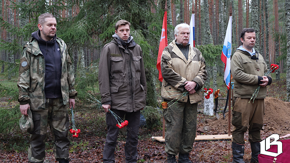 Под Выборгом предали земле 16 безымянных красноармейцев