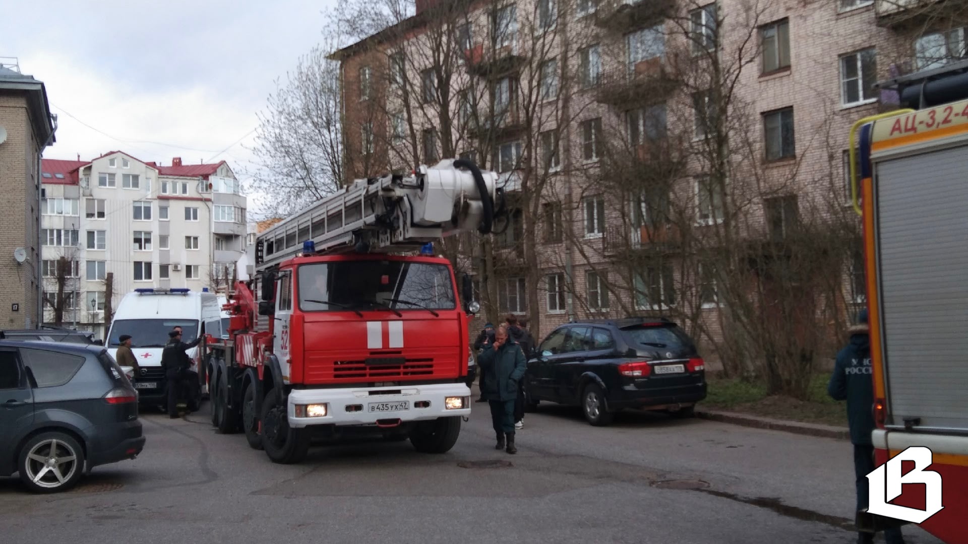 В Выборге случился пожар, есть жертвы