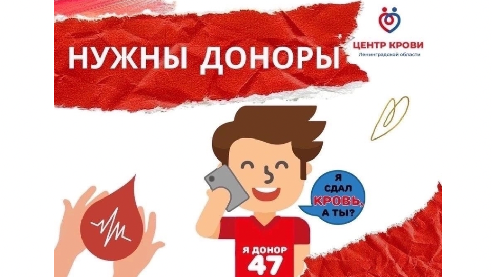Выборгу срочно нужны доноры второй группы крови!