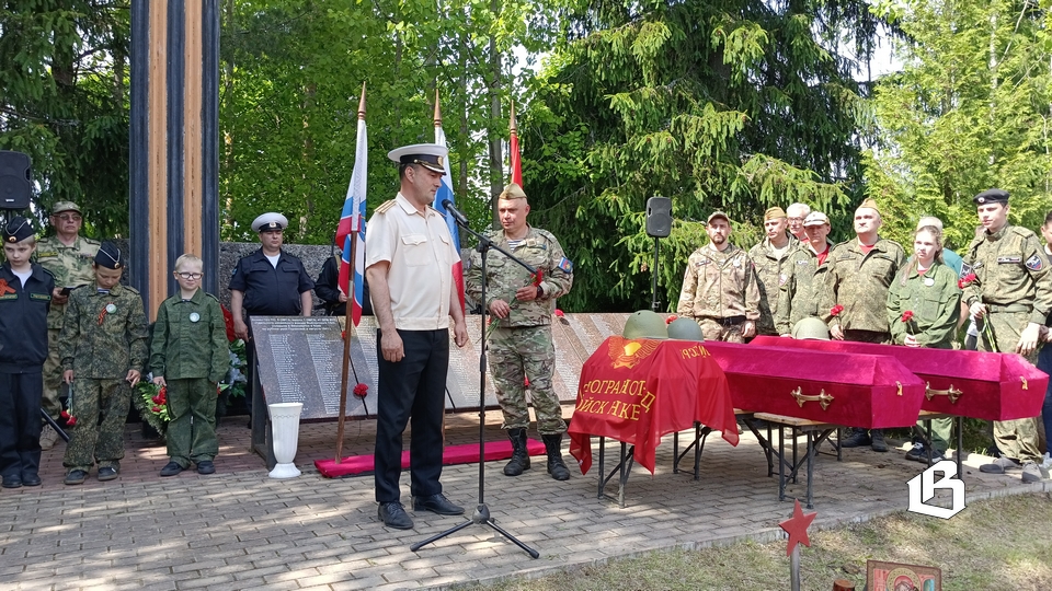 С почестями преданы земле останки красноармейцев, погибших под Выборгом в 1941 году
