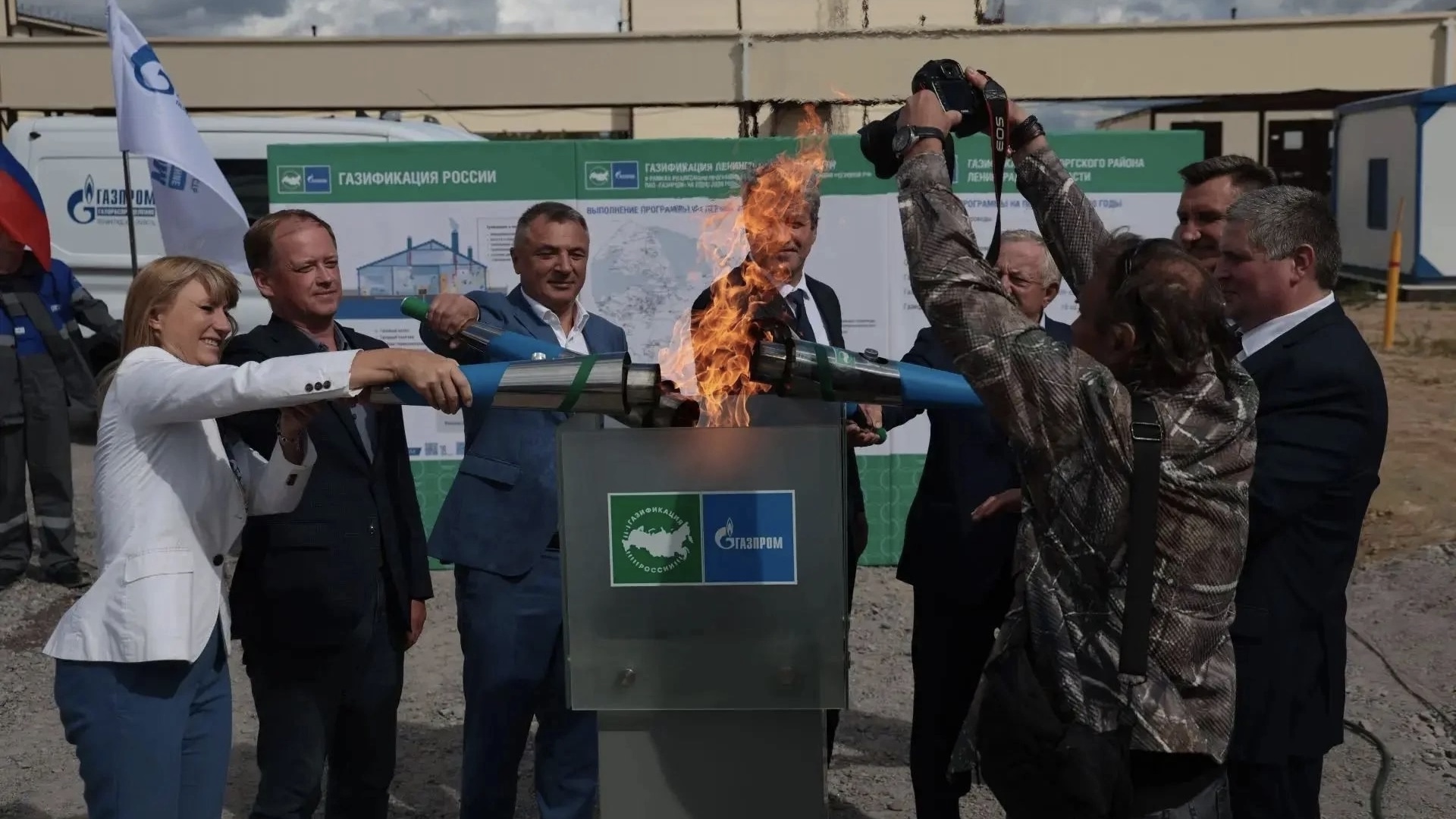 В Выборгском районе газифицировали новую площадку «Роскара» 