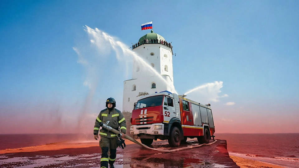 Экстремальные учения МЧС в Выборгском замке завершились успешно