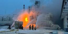 Пожар в порту Усть-Луга связывают с атакой дронов