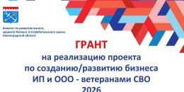 Ленобласть: гранты для ветеранов СВО